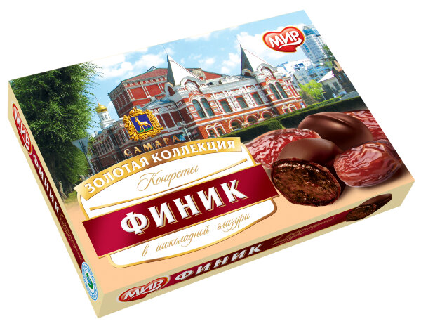 №2 КФ МИР Финики в шоколадной глазури 160г  в Муроме